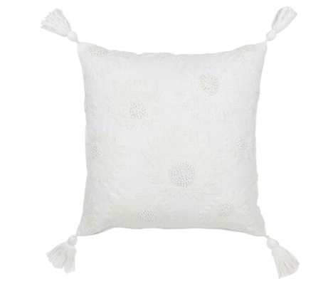 COUSSIN FLEURS+FLOCHES 45x45x15cm