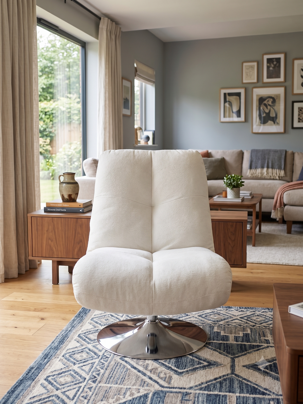 Fauteuil Relax BOTON Craie 93x72xH93 cm