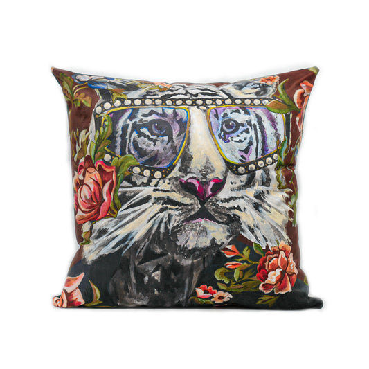 Coussin TIGRE BLANC 45x45cm
