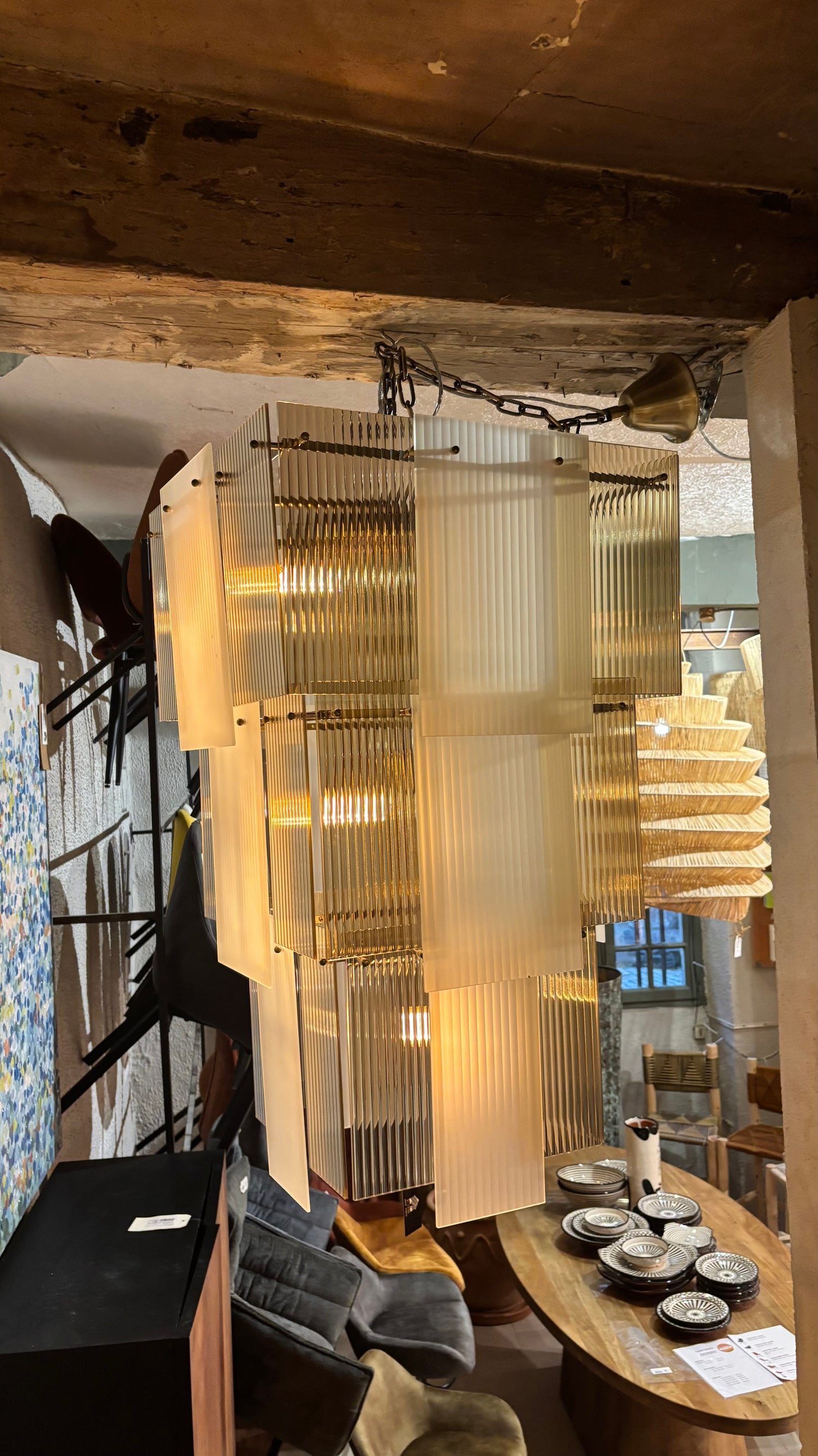 Lustre COPENHAGUE 3 rangs 65×65xH100cm