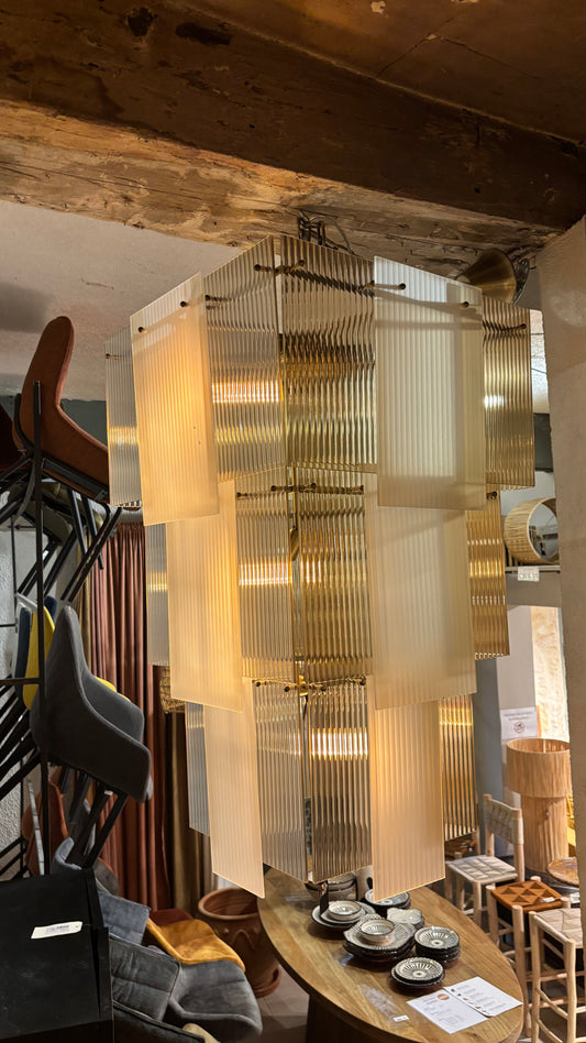 Lustre COPENHAGUE 3 rangs 65×65xH100cm