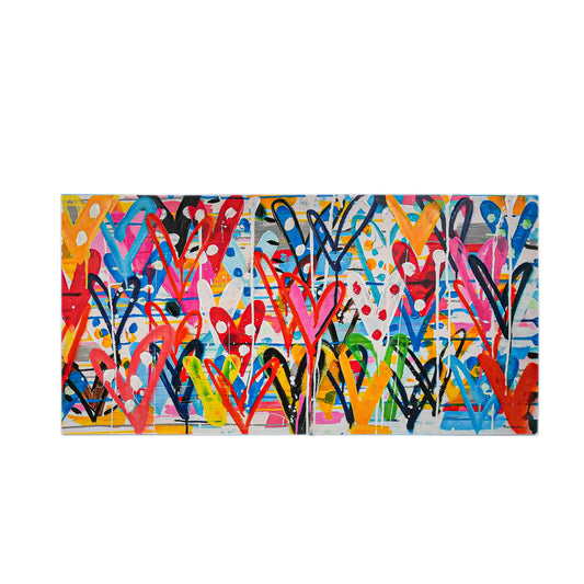 Tableau CŒURS V 180x90cm