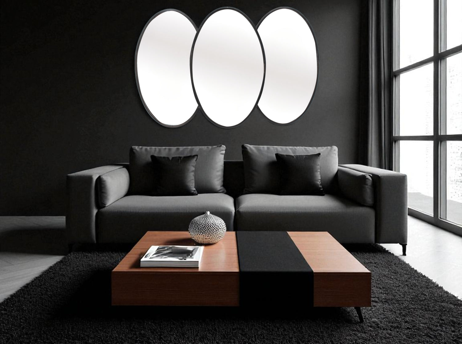 Miroir OVALTRI H70x109cm