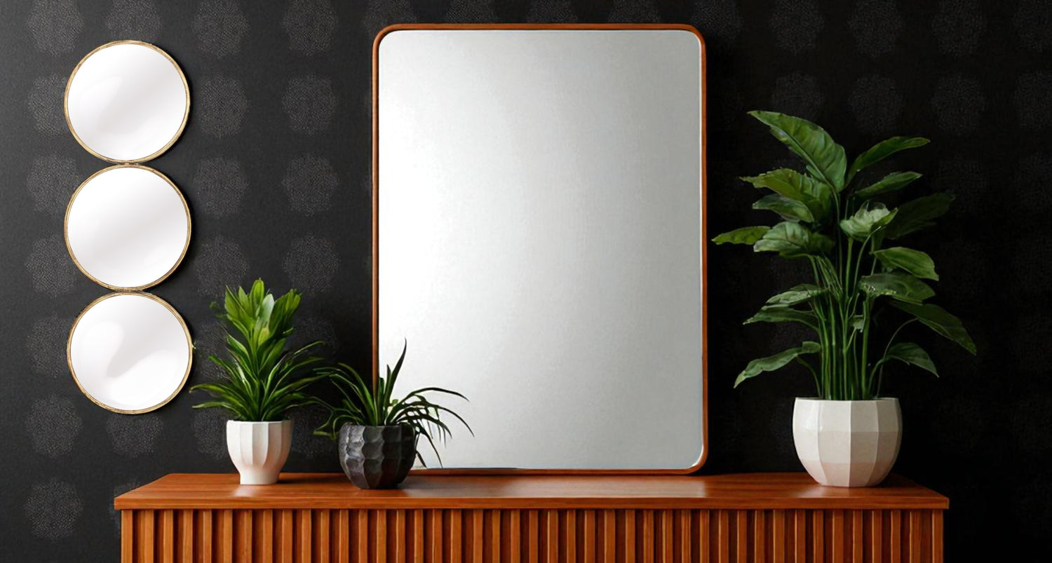 Miroir TRICERCLE H105x35cm