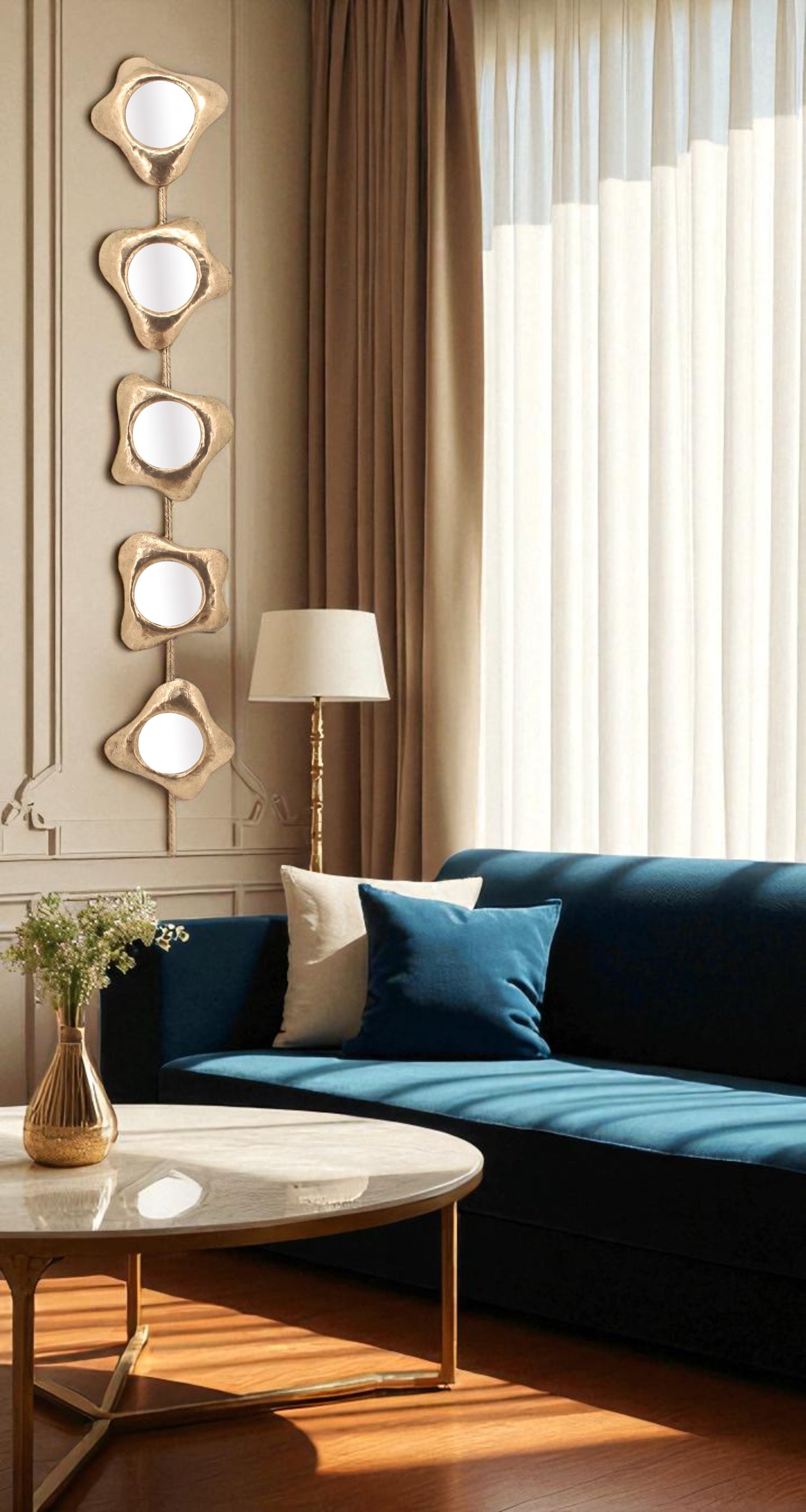 Miroir 5P MARTELO H127x21cm