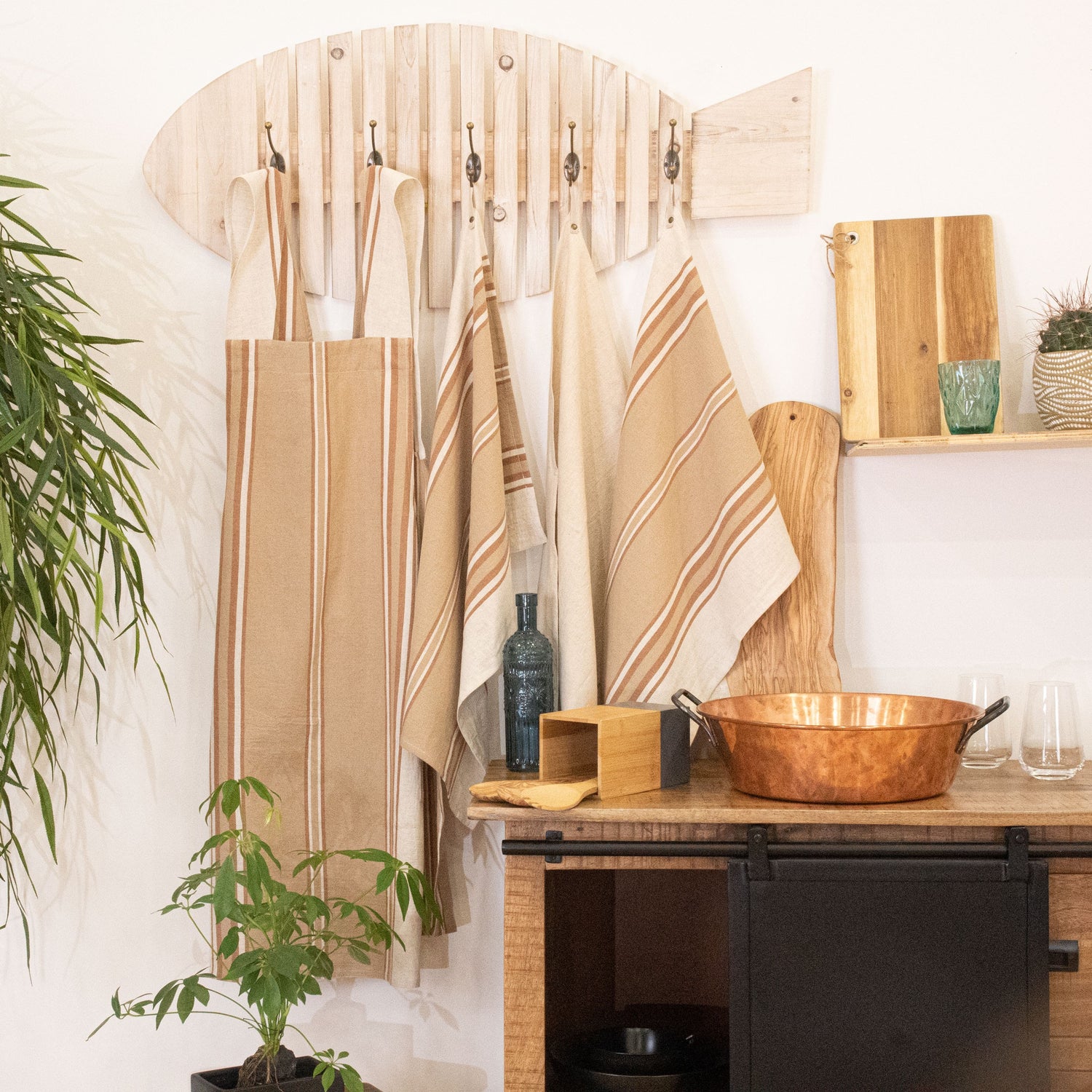 TABLIER JAPONNAIS SALSA BRUN