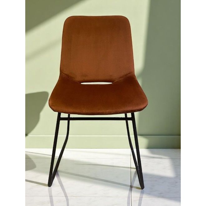 Chaise BUBBLE Velours Fox 48x52xH87cm