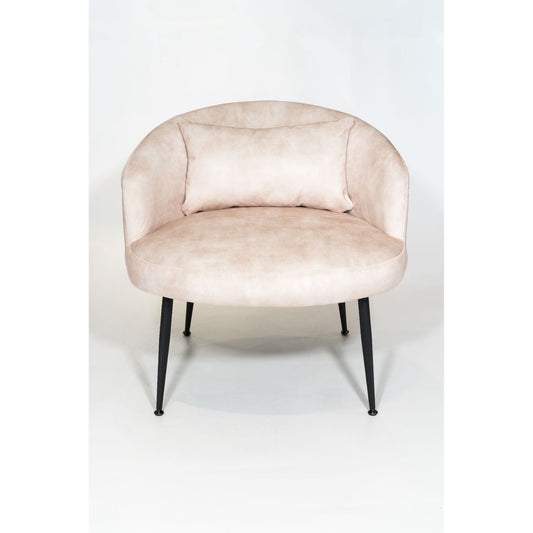 Fauteuil GUSTAVE velours Sable 72x73xH66cm