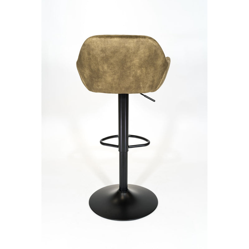 Tabouret de bar SOMAN velours Lichen 51x51xH107cm