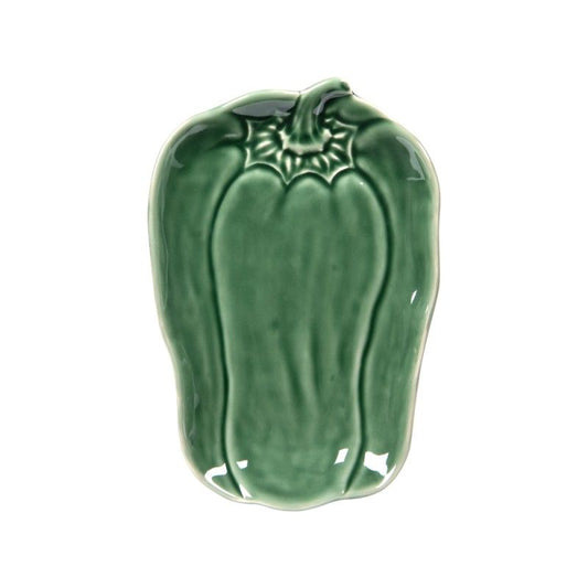 Plat Rectangulaire Poivron Vert 23x17 cm