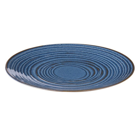 ASS PLATE 27 CM MOON BLEU