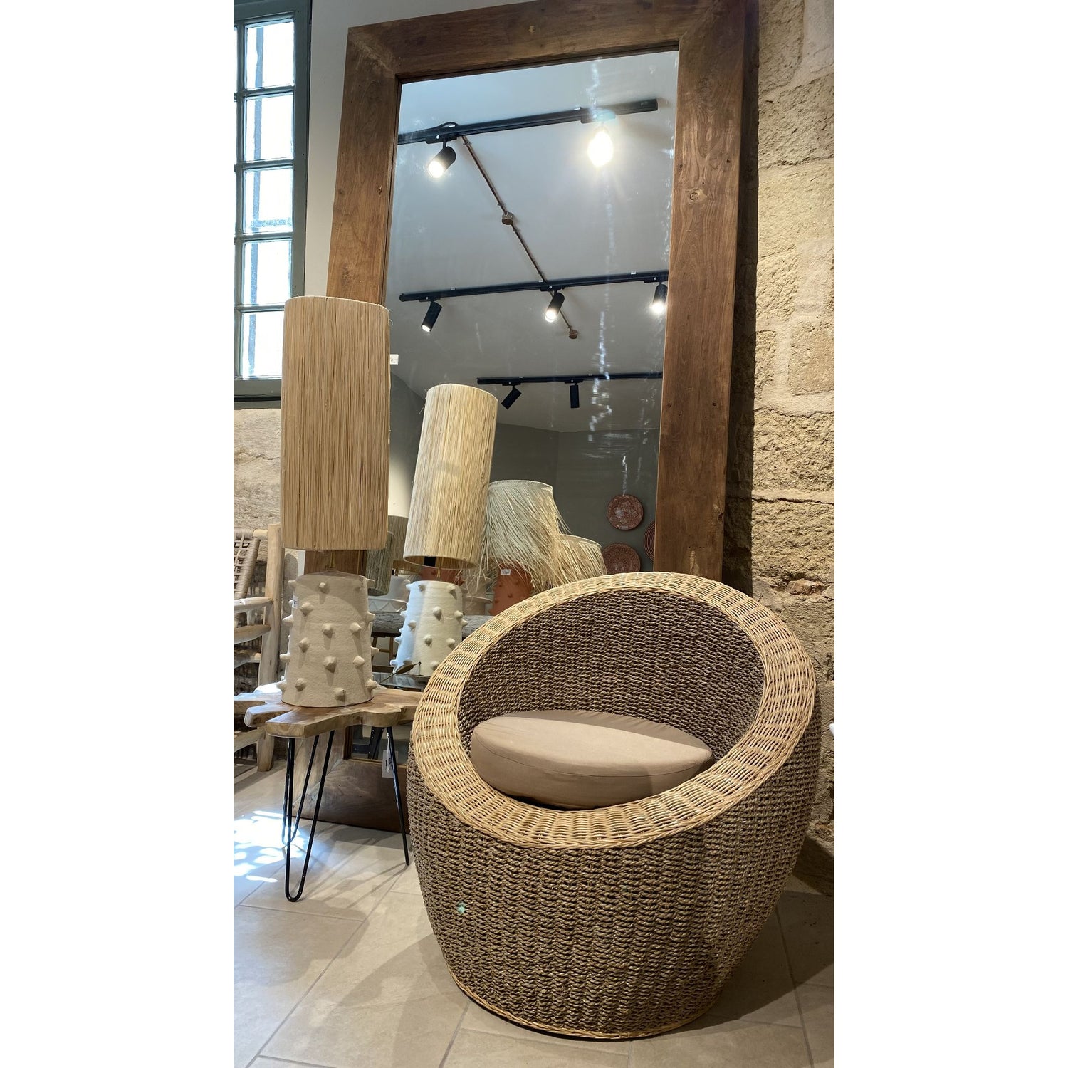 Fauteuil rond Loom 66x82xH75cm