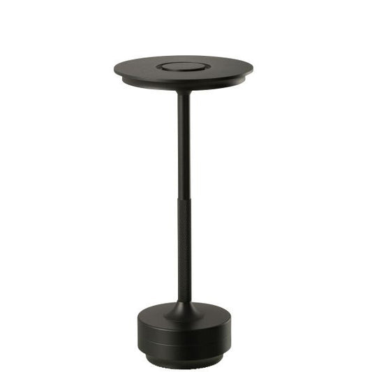 LAMPE LED TOUCH NOIR 12.8x12.8x27.8cm
