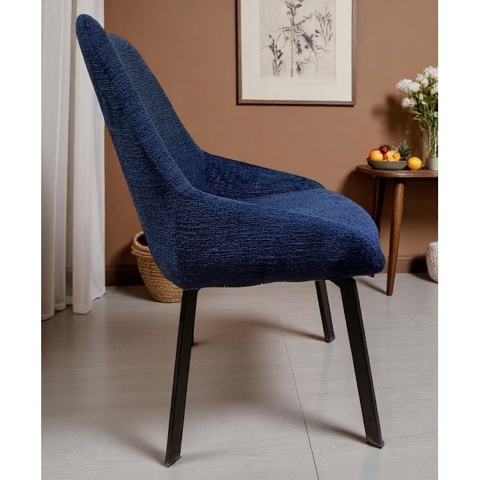 Chaise MARIZAN Tissu Chenille Nuit 50x50xH86cm