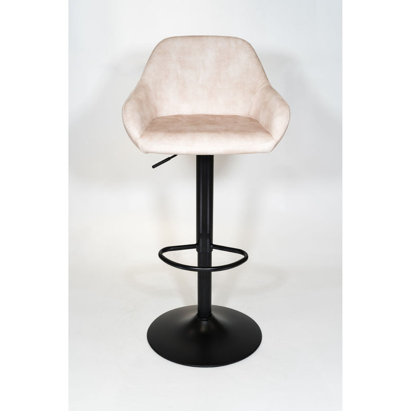 Tabouret de bar SOMAN velours Sable 51x51xH107cm