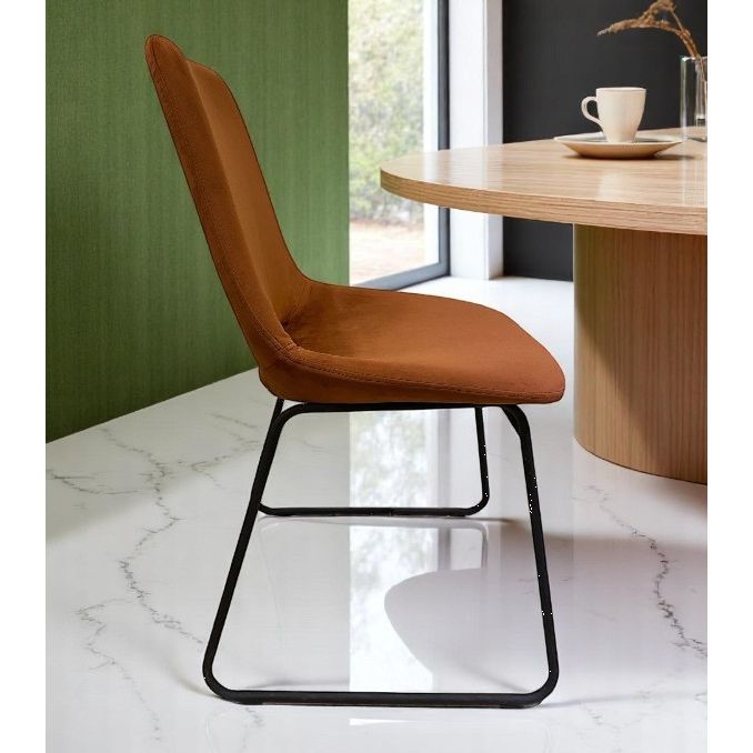 Chaise BUBBLE Velours Fox 48x52xH87cm