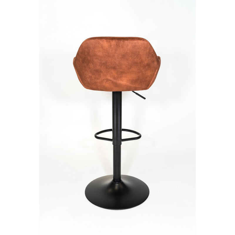 Tabouret de bar SOMAN velours Fox 51x51xH107cm
