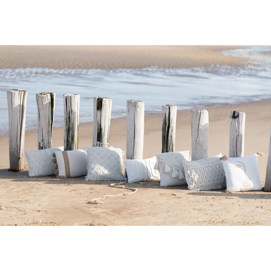 COUSSIN COSY BLANC 46x46x12cm