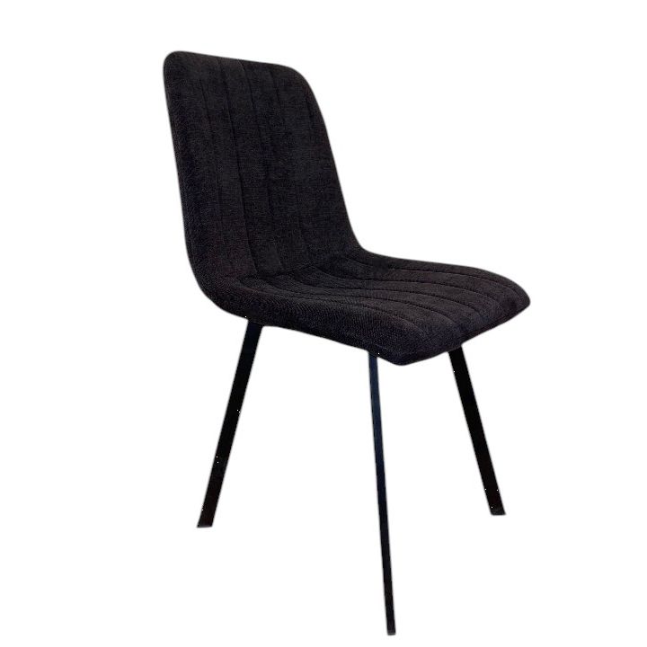 Chaise THER Tissu Noire 45x50xH87cm