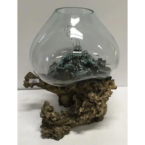 Vase jumbo RACINE teck 50cm