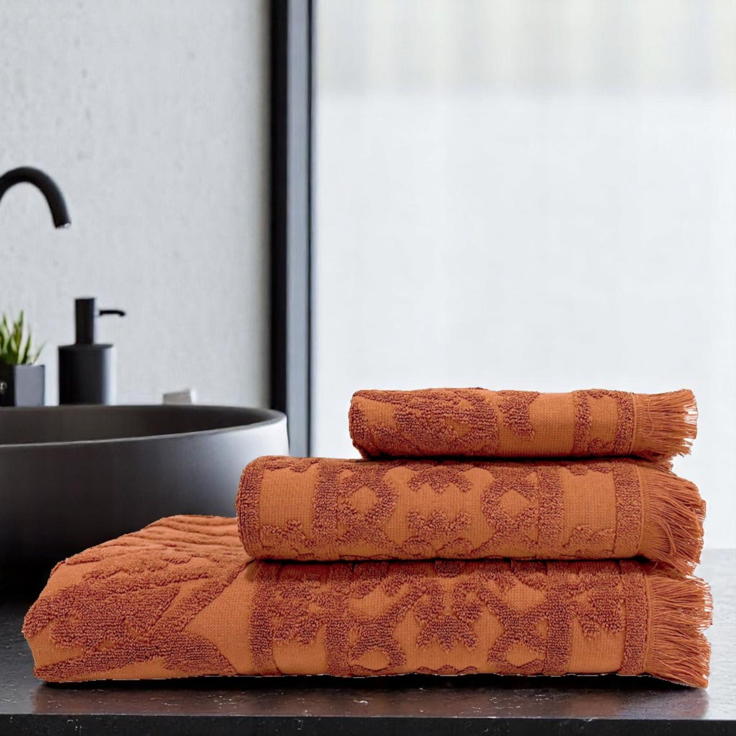 Drap de bain UBUD TERRE BRULEE 90X140cm