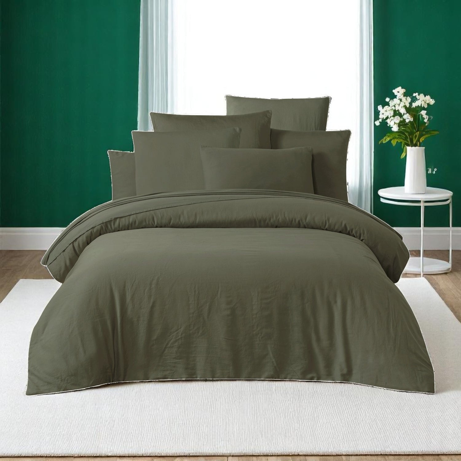 Taie d'oreiller TALOA KAKI 65X65cm