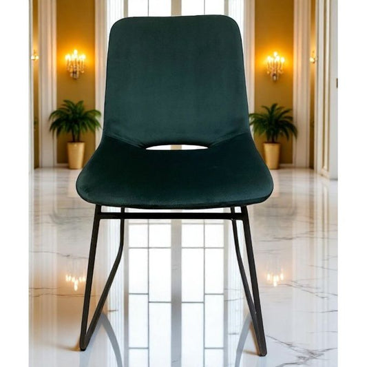 Chaise BUBBLE Velours Sapin 48x52xH87cm