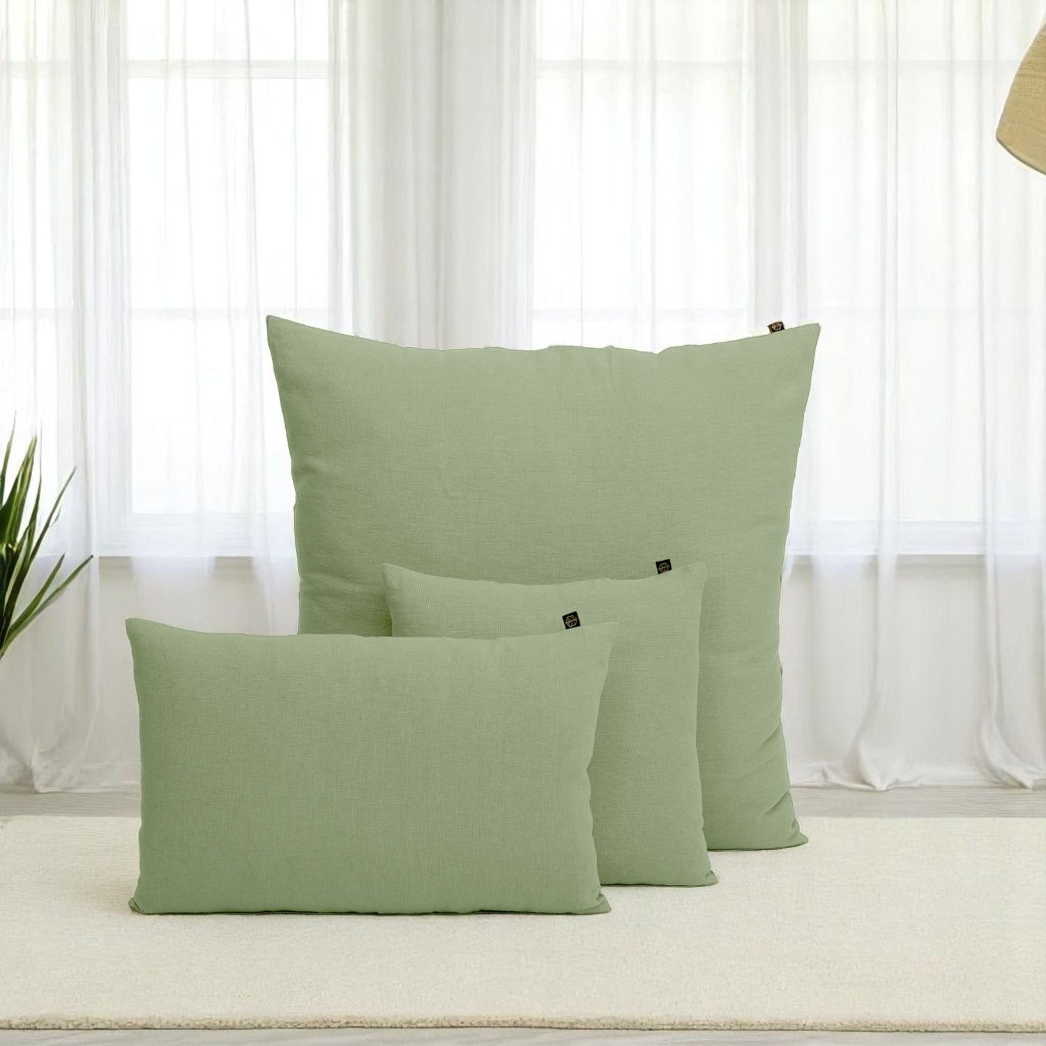 Housse de coussin FIGARI AMANDE 80X80cm