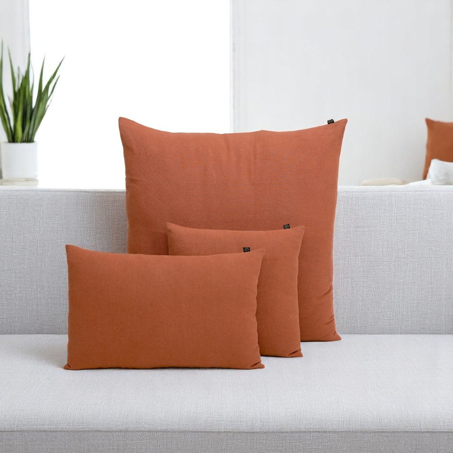 Housse de coussin FIGARI TERRE BRULEE 80X80cm