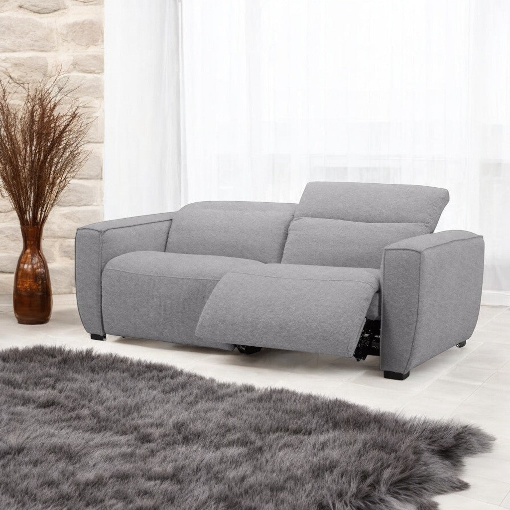 Canapé FIRST commande éléctrique Tissu Perle 3PL