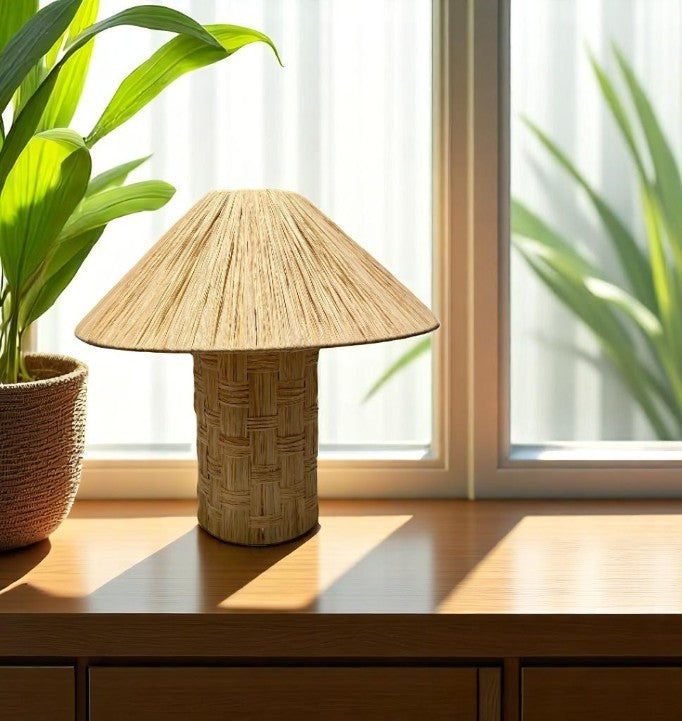 Lampe RAFIA Tressé D40xH40cm