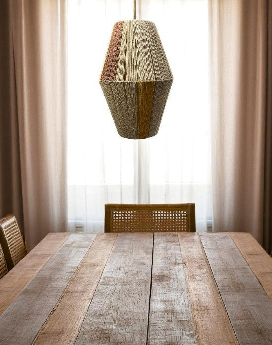 Suspension LOZAN Corde Rosé Ø25xH36cm