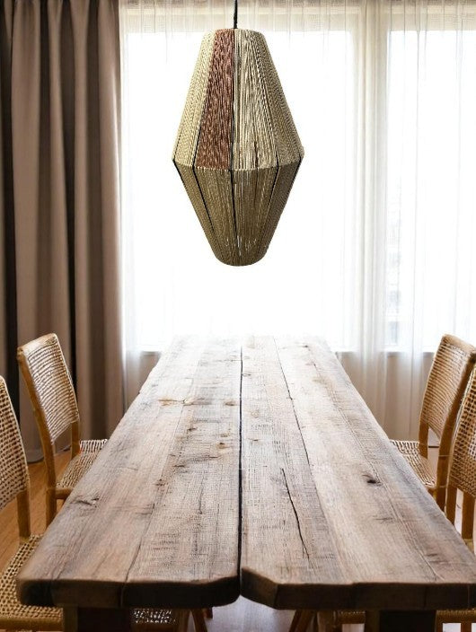 Suspension LOZAN Corde Rosé Ø33xH51cm