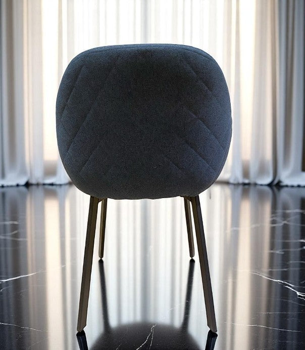 Fauteuil Repas PADE Tissu Pétrole 60x58xH81cm