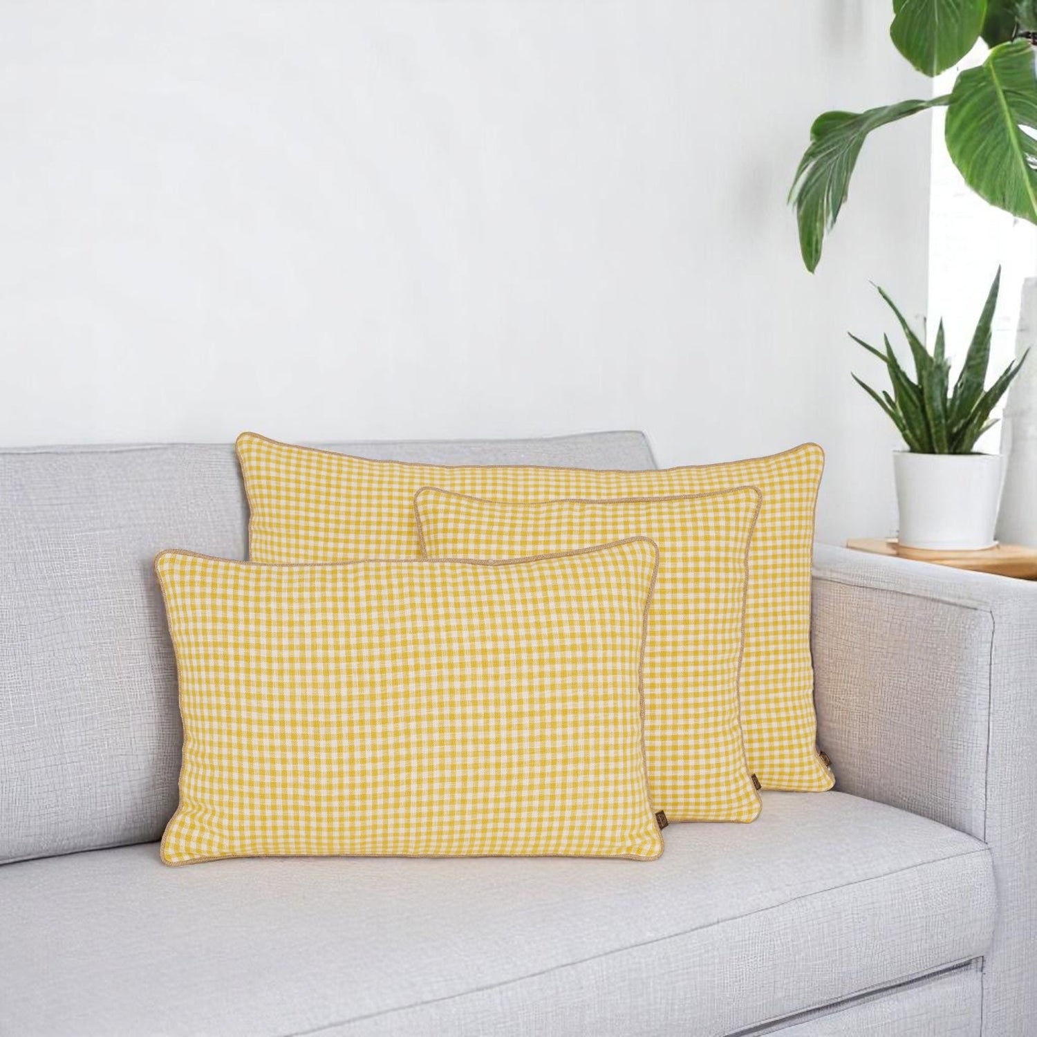 Housse de coussin PIANA PAILLE 45X45cm