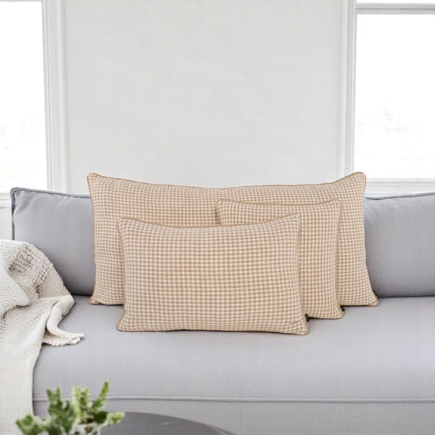 Housse de coussin PIANA LIN 45X45cm