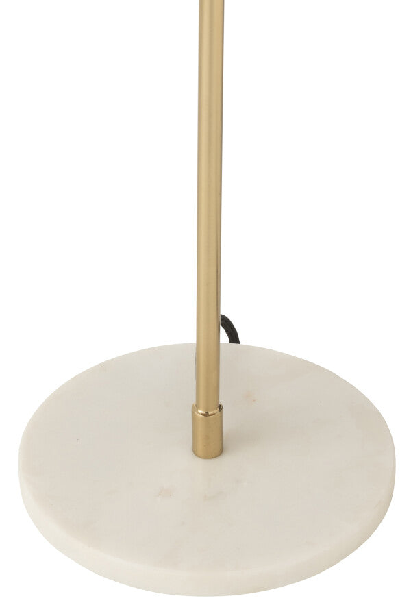 LAMPE MET/MARBRE OR Ø30xH56 cm