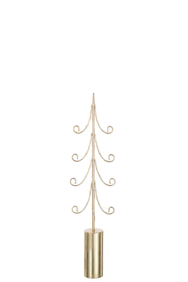 ARBRE LED FER DORÉ M 17x6xH59.5 cm