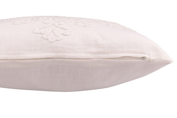 COUSSIN FLOCON COTON BLANC 45x45 cm