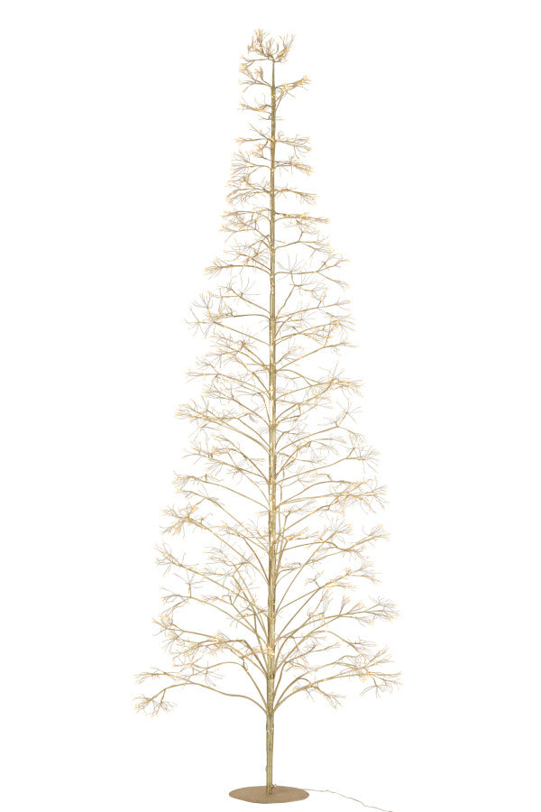 ARBRE 3000 LED MÉTAL DORÉ Ø55xH240 cm