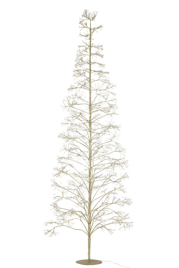 ARBRE 3000 LED MÉTAL DORÉ Ø55xH240 cm