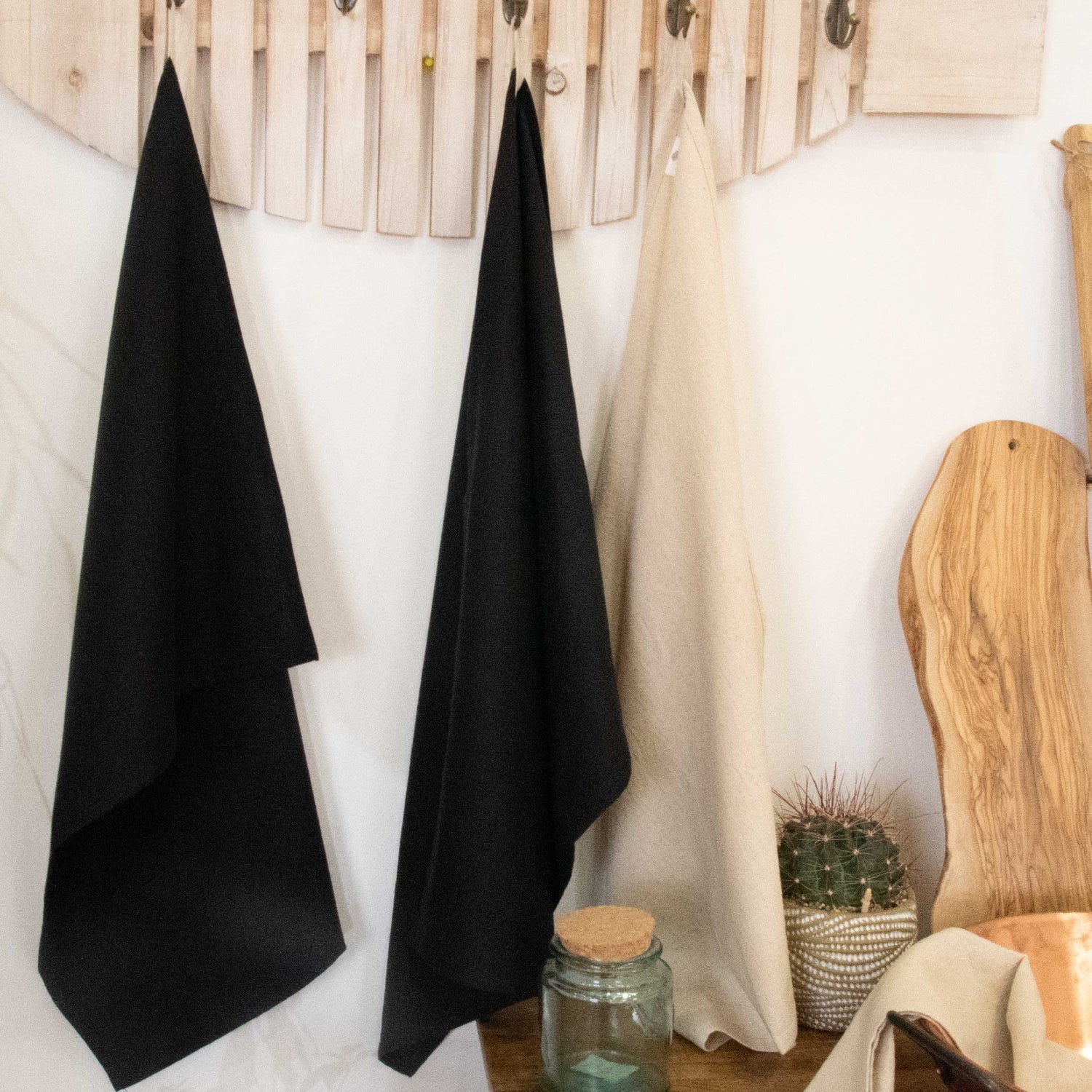 TORCHON METISSE 180 50X70 NOIR
