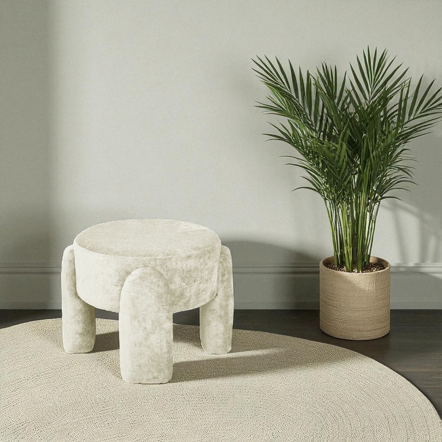 Pouf FOURTY Beige d45h37cm