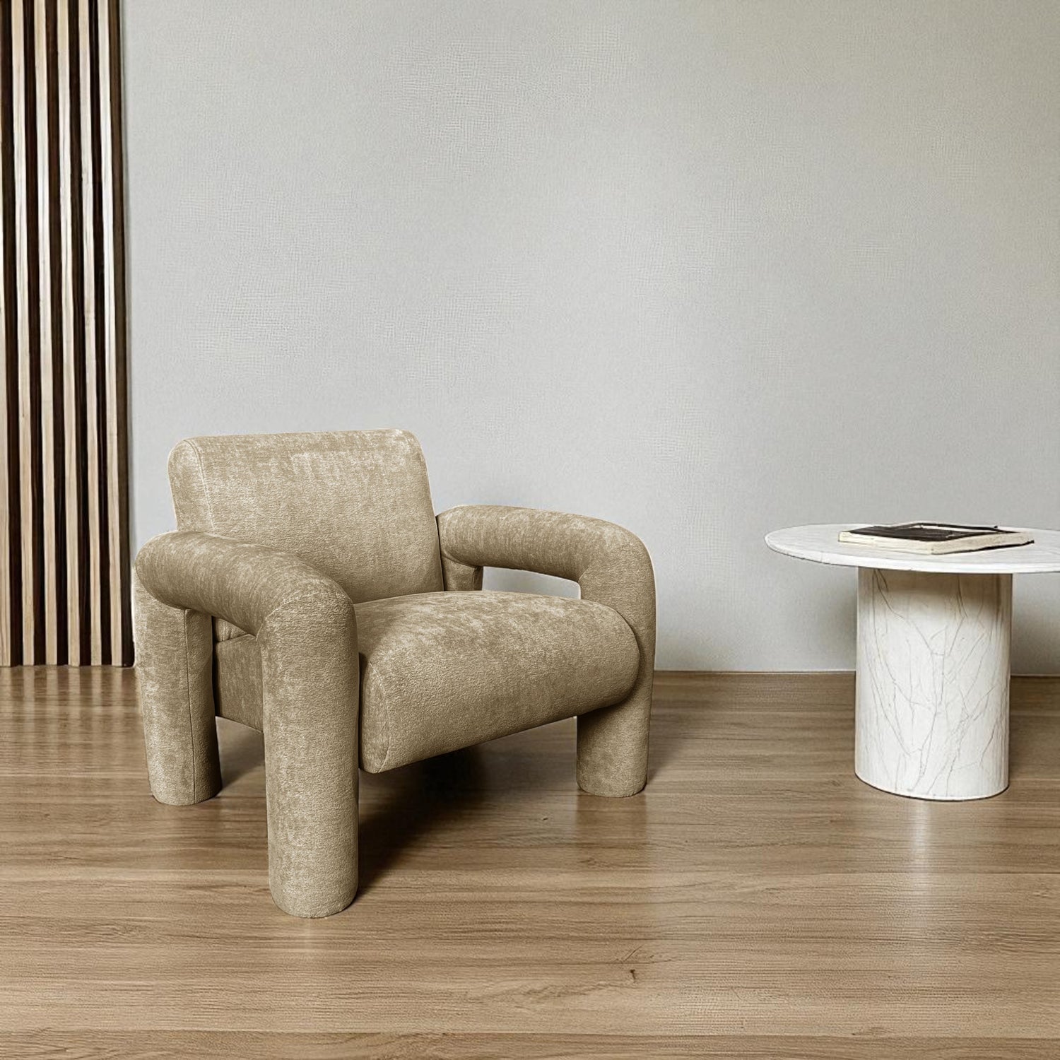 Fauteuil ARCOTO Taupe 88x78h75cm