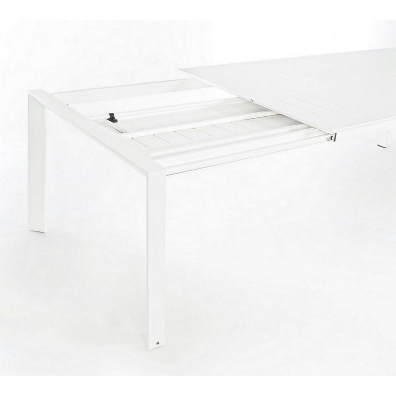 Table REPAS Extérieur KONNOR Blanc 110x200-300xH76cm