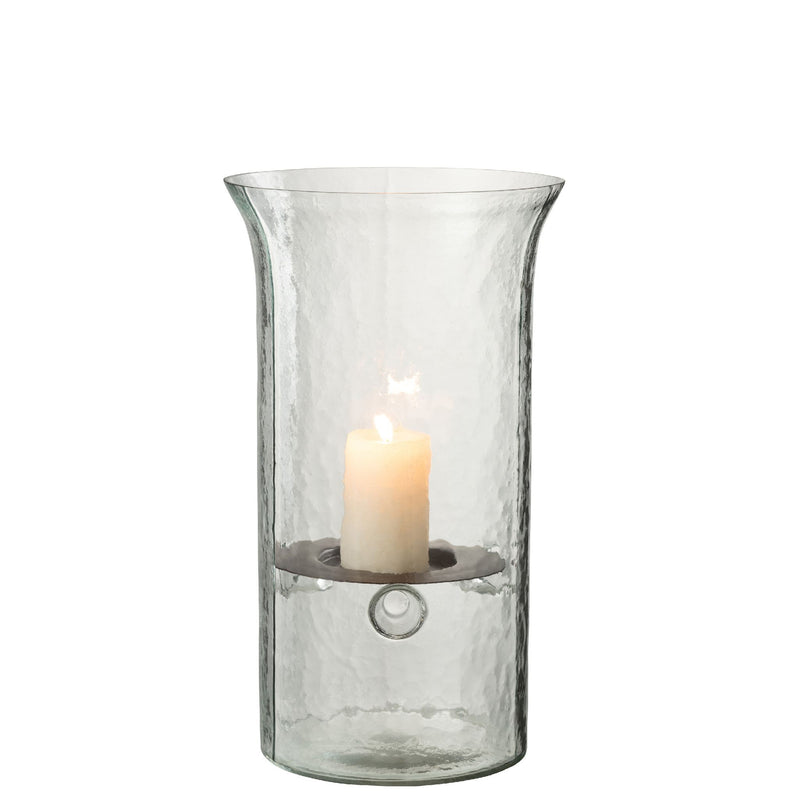 Bougeoir Verre FLOU Ø19xh32,5 cm
