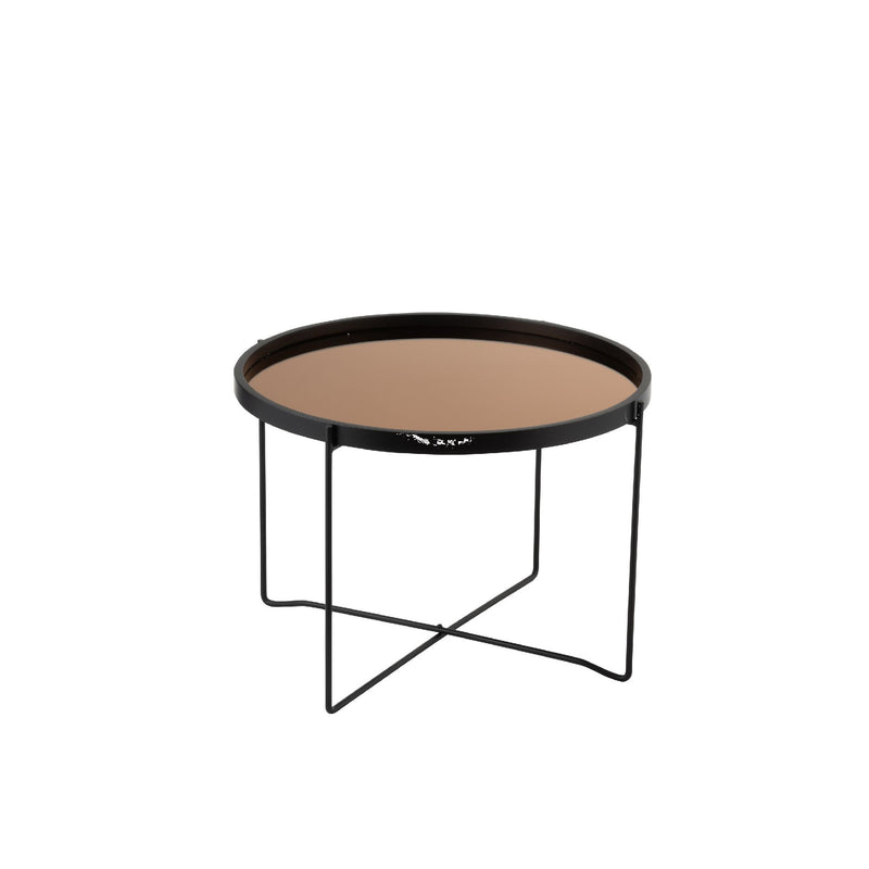 Table Basse FUMÉE 74x74xH40 cm