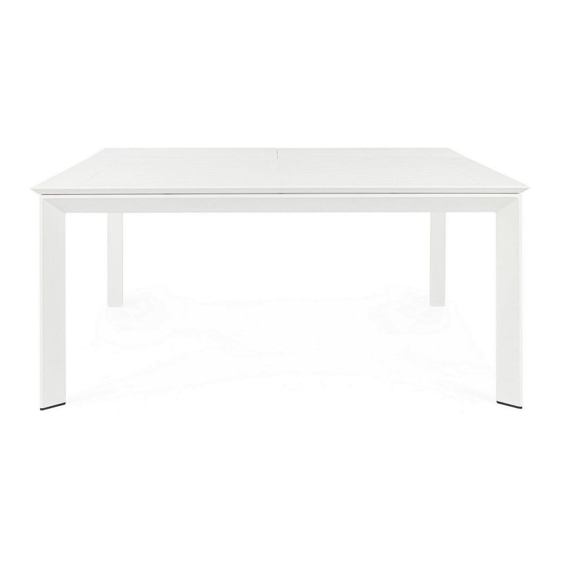 Table REPAS Extérieur KONNOR Blanc 110x160xH76 cm