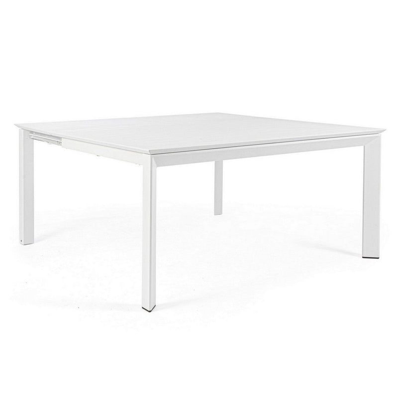 Table REPAS Extérieur KONNOR Blanc 110x160xH76 cm