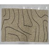 TAPIS JUTE TRAIT NOIR ABSTRAIT 120x180cm